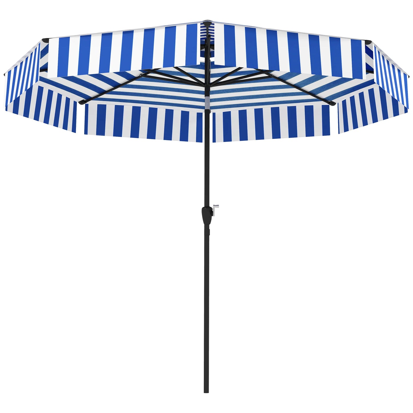 8.6FT Patio Umbrella UPF 30+ Vented Market Umbrella