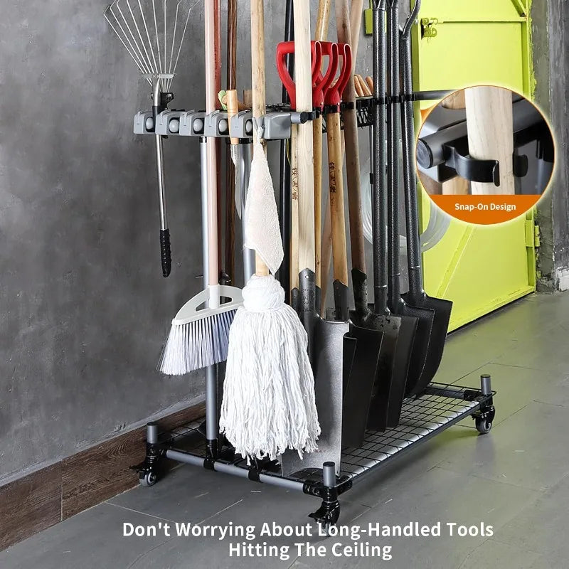 Garden Tool Organizer Garage Storage Rack for Shovels - Get Outside Today 25