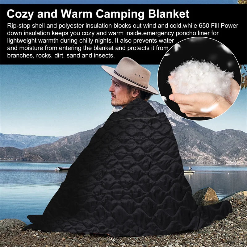 Tactical Poncho Liner Camouflage Water Repellent Blanket