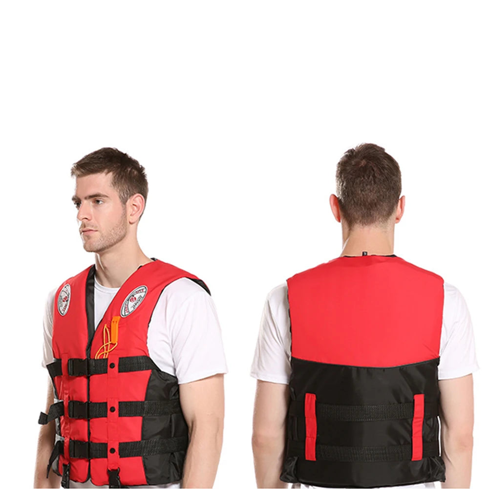 West Biking Red Life Vest for Kids and Adults Buoyancy for Water Sports Safety