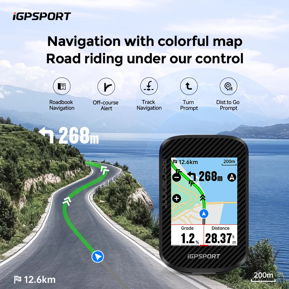 iGPSPORT BSC300T Touch Screen Bike Computer With Global Map Wireless Cycling