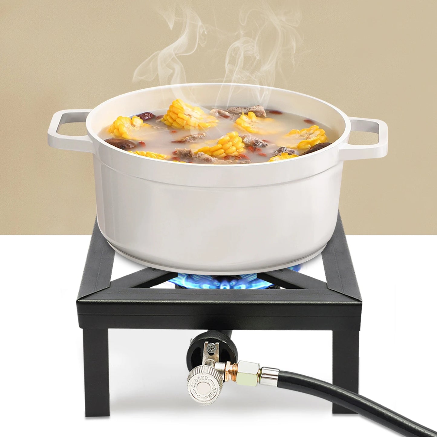 Portable Single Burner Gas Stove Outdoor Propane Cooker