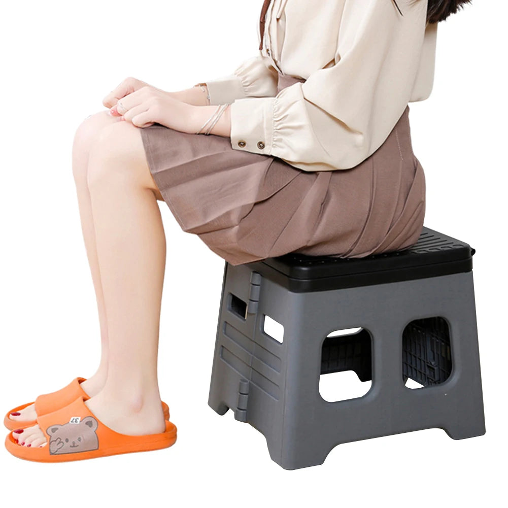 Portable Camping Toilet With Lid Folding Travel Potty