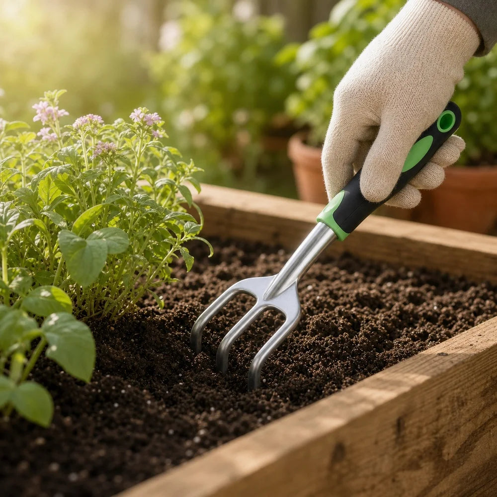 3 Piece Aluminum Garden Hand Tool Set With Trowel Rake And Shears - Get Outside Today 25