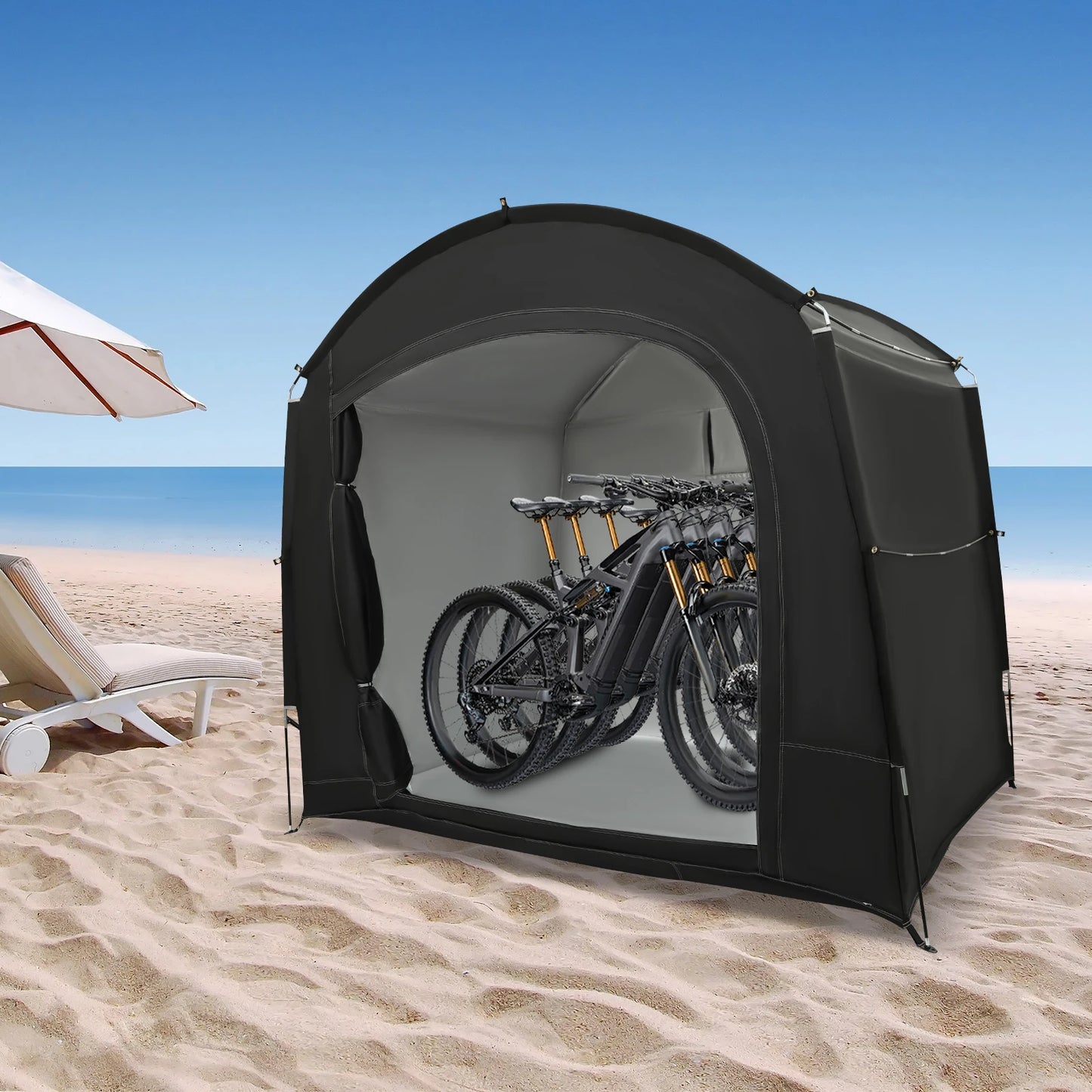 Portable Bike Storage Shed for 1-4 Bikes Waterproof Shelter Tent 220x150x185cm - Get Outside Today 25