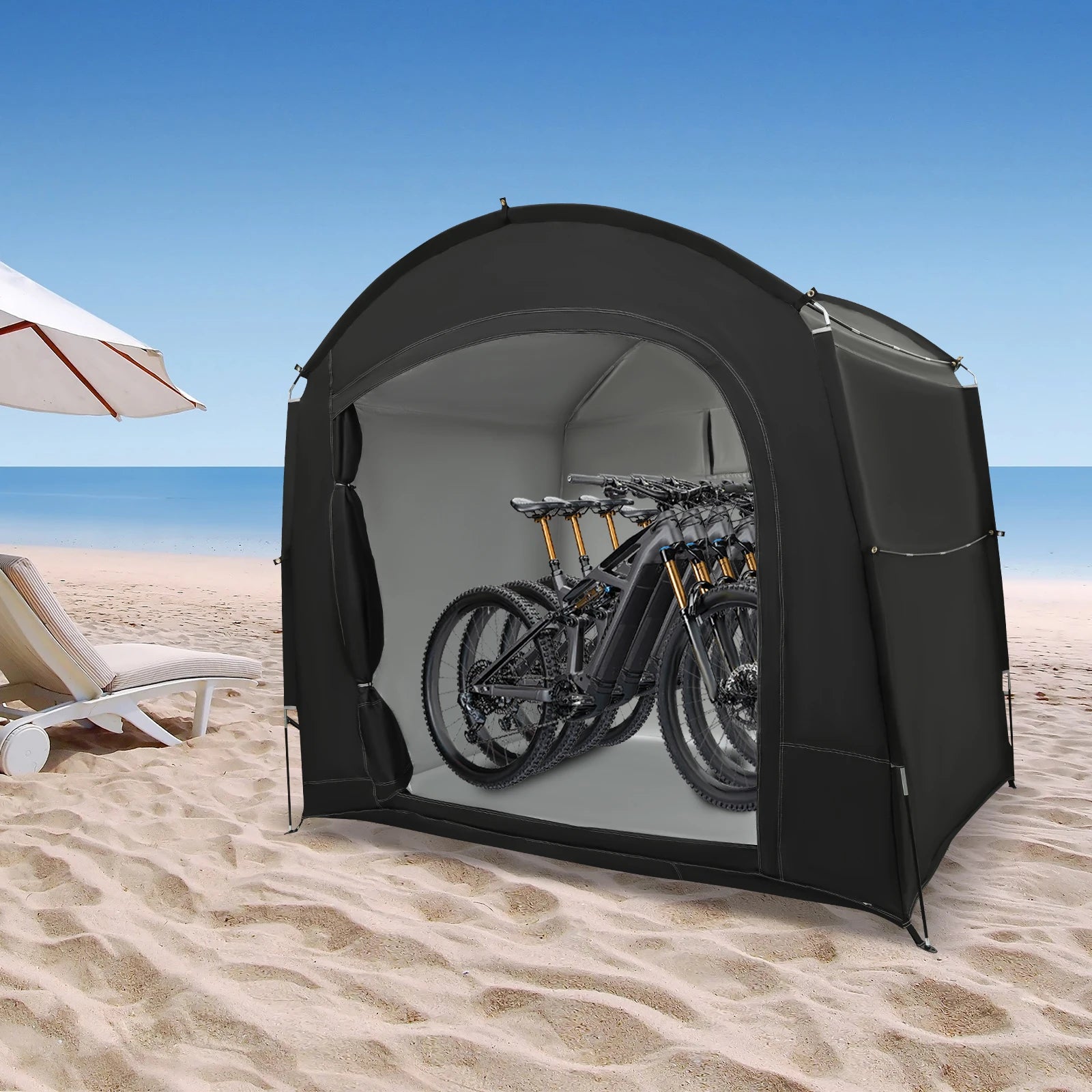 Portable Bike Storage Shed for 1-4 Bikes Waterproof Shelter Tent 220x150x185cm - Get Outside Today 25