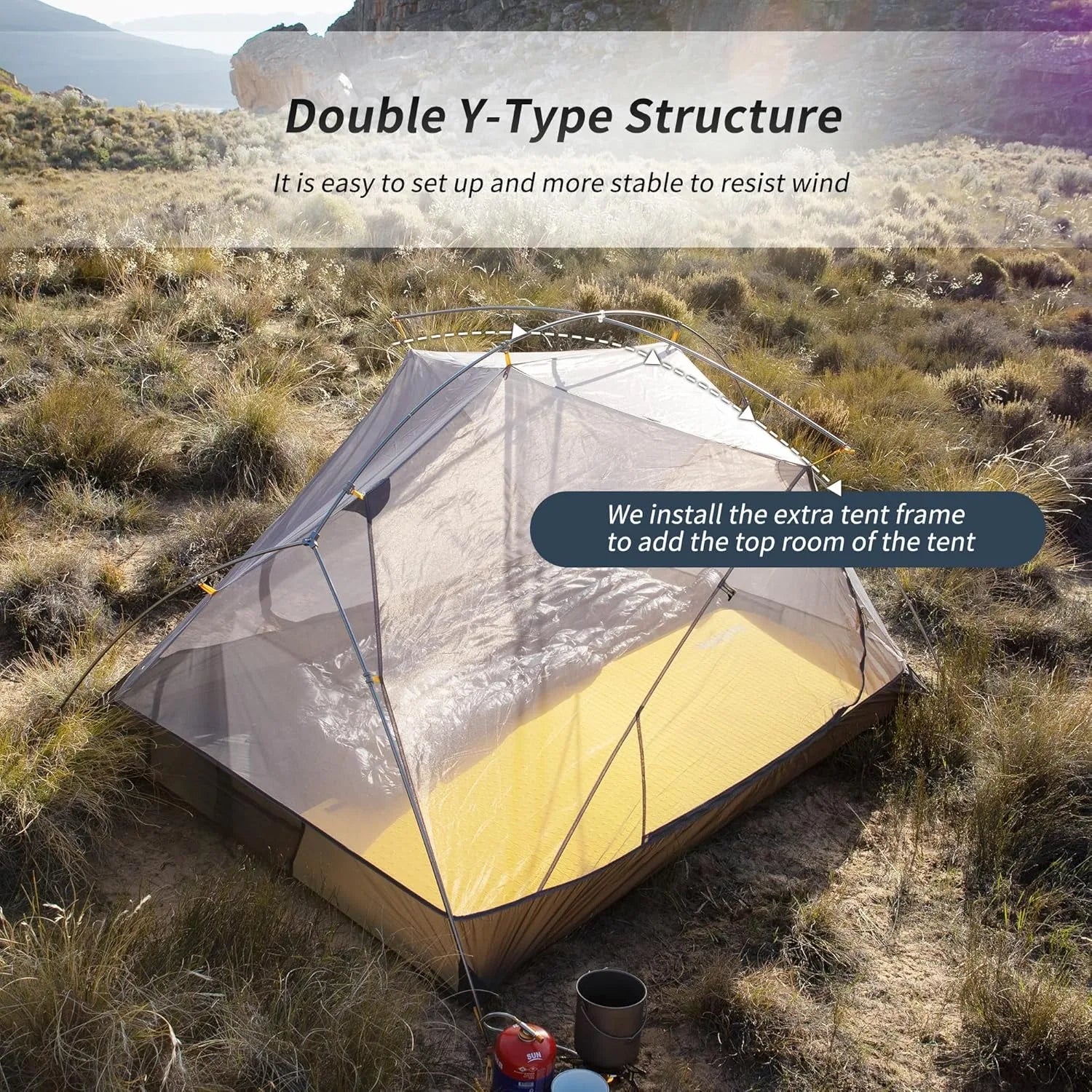 Naturehike Mongar Ultralight 2 Person Tent Waterproof PU3000mm Double Layer - Get Outside Today 25