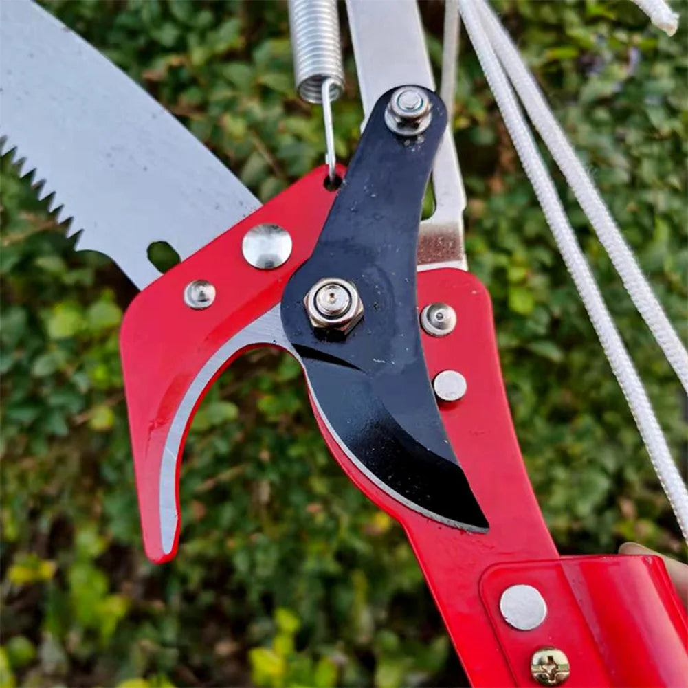 Pruning Shears Extendable Harvester Clipper High Altitude Three Pulley Pruning Scissors Branch Cutter Fruit Picking Tool