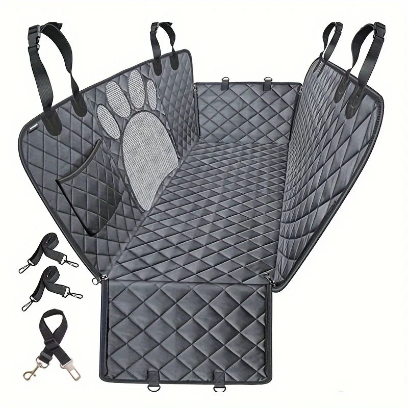 Heavy Duty Dog Rear Seat Cover Hammock With Side Flaps Waterproof Anti Slip - Get Outside Today 25