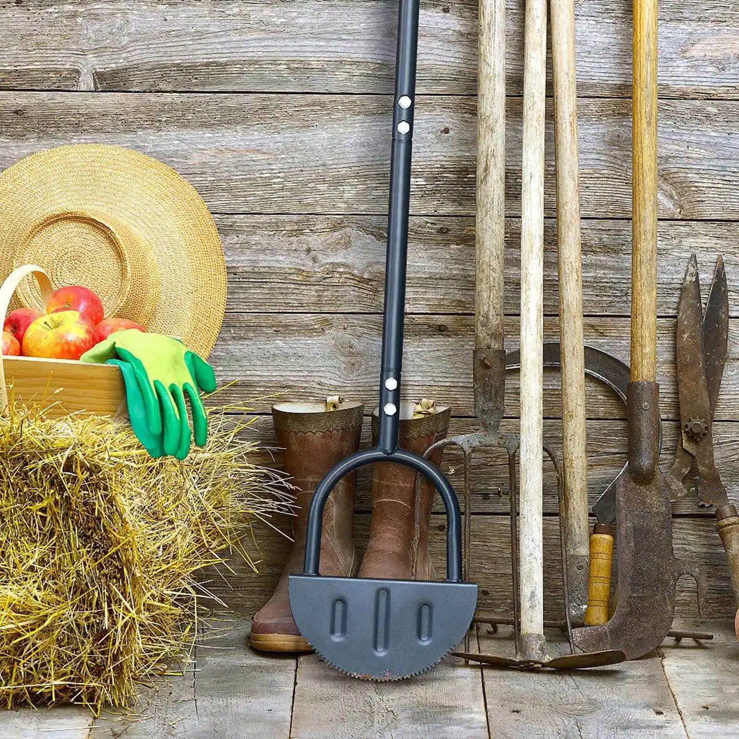 Half Moon Lawn Edger Carbon Steel Manual Shovel For Garden