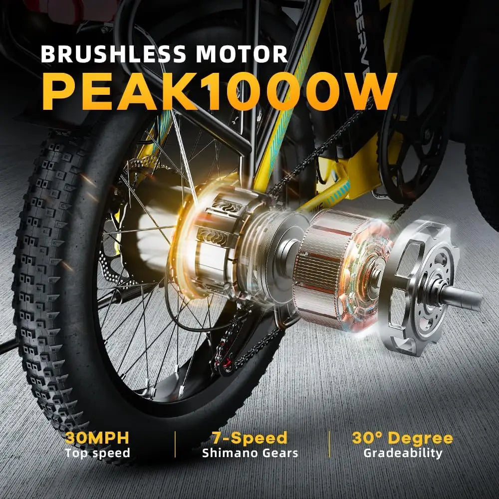Cybervelo 1000W Ebike For Adults Foldable With Removable Battery 28 MPH EK4 EK5 - Get Outside Today 25