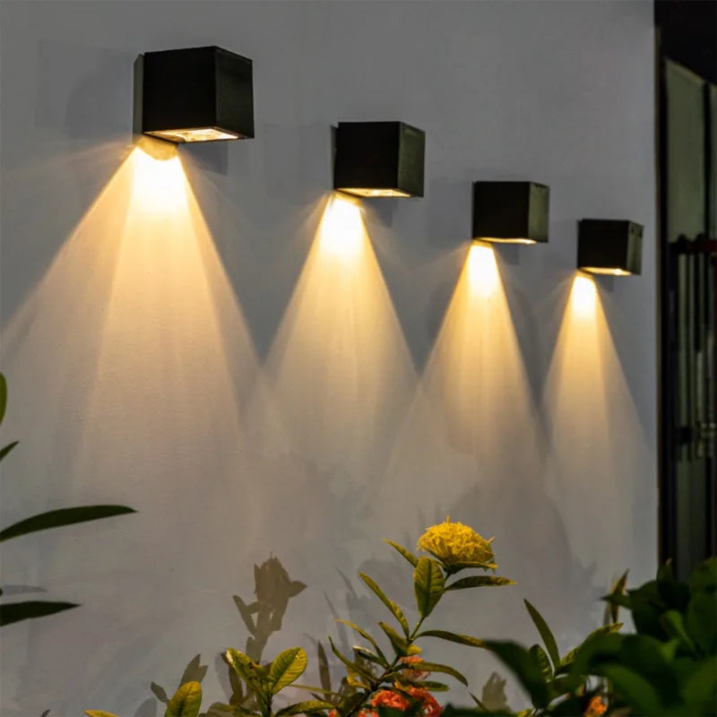 2-Pack Solar Powered Oudoor Landscape Wall Lights Waterproof RGBW Outdoor Lights for Garden Patio Yard - Get Outside Today 25