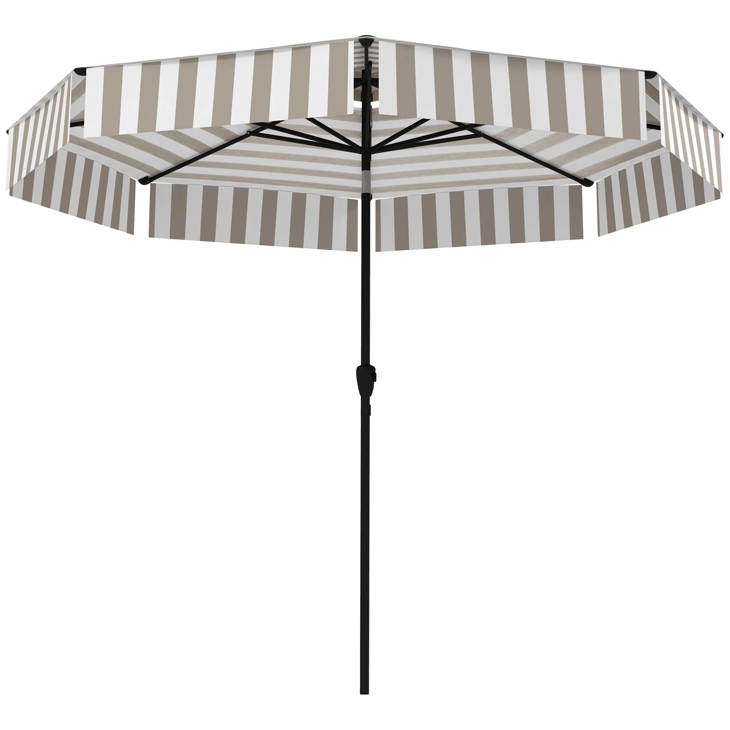 8.6FT Patio Umbrella UPF 30+ Vented Market Umbrella