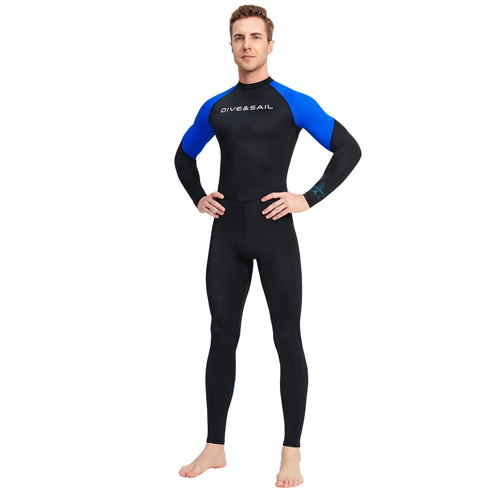 Men Diving Protection Clothes With Zipper Sunscreen Snorkeling Surfing Wetsuit Elastic Breathable Water Sports Gear