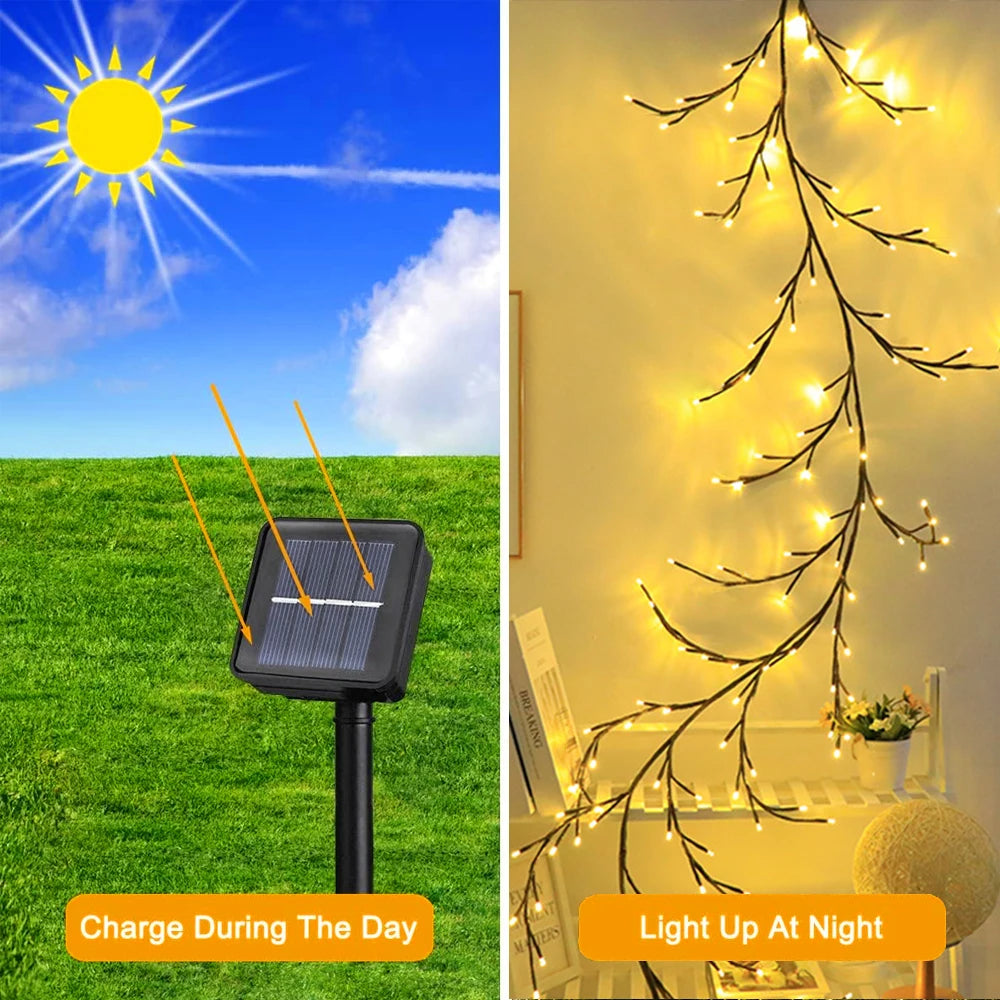 Outdoor Solar String Lights 96LED Waterproof Decorative Garland for Trees and Vines - Get Outside Today 25