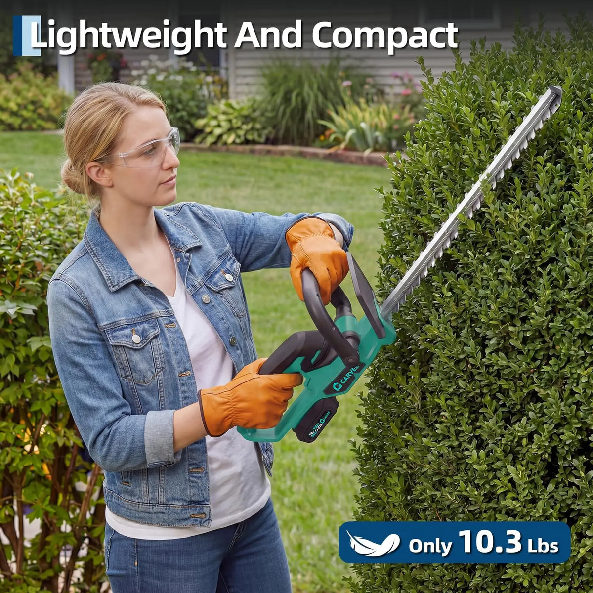 Cordless Hedge Trimmer 22 Inch 20V Electric Dual Action Bush Trimmer Kit - Get Outside Today 25
