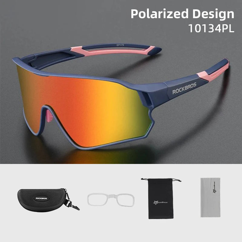 ROCKBROS Polarized Glasses UV400 Sunglasses Sport Protection Glasses Bicycle Eyewear Outdoor Hiking Camping Golf Cycling Goggles - Get Outside Today 25