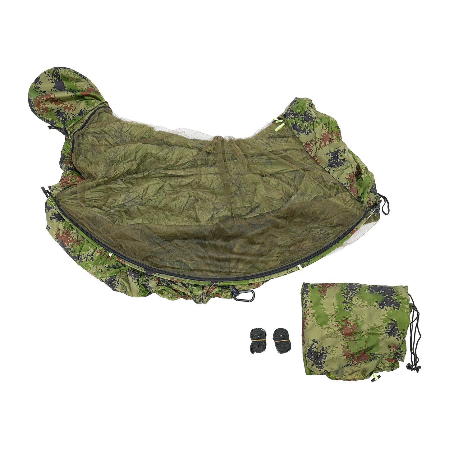 Portable Camping Hammock Anti-mosquito And Anti-Sun Hammocks For Traveling, Hiking, jungle adventures, etc Camouflage/Green - Get Outside Today 25