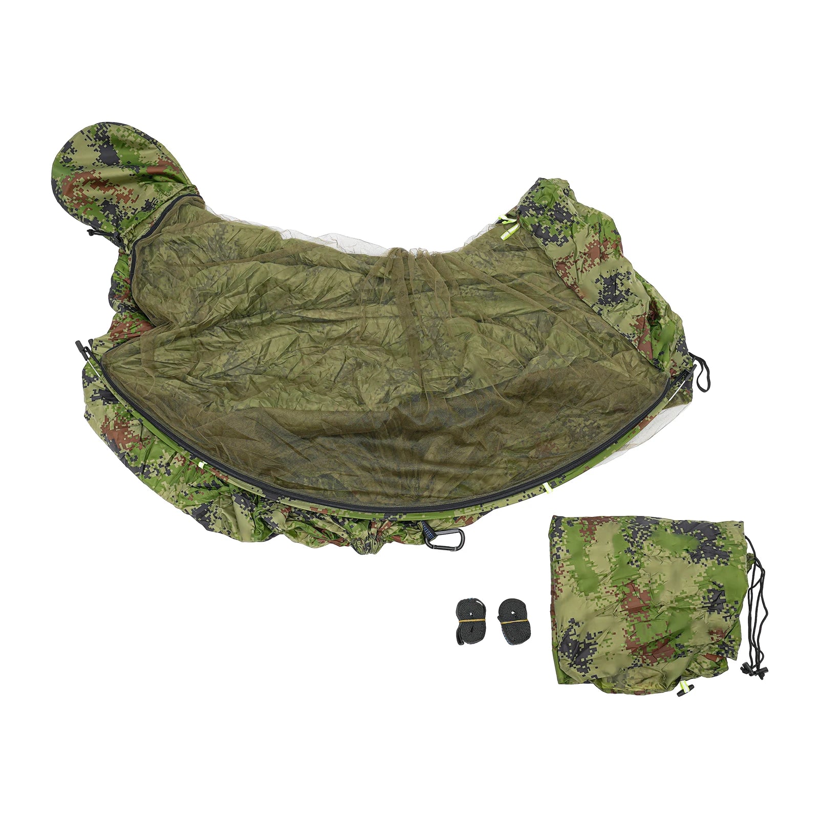 Portable Camping Hammock Anti-mosquito And Anti-Sun Hammocks For Traveling, Hiking, jungle adventures, etc Camouflage/Green - Get Outside Today 25