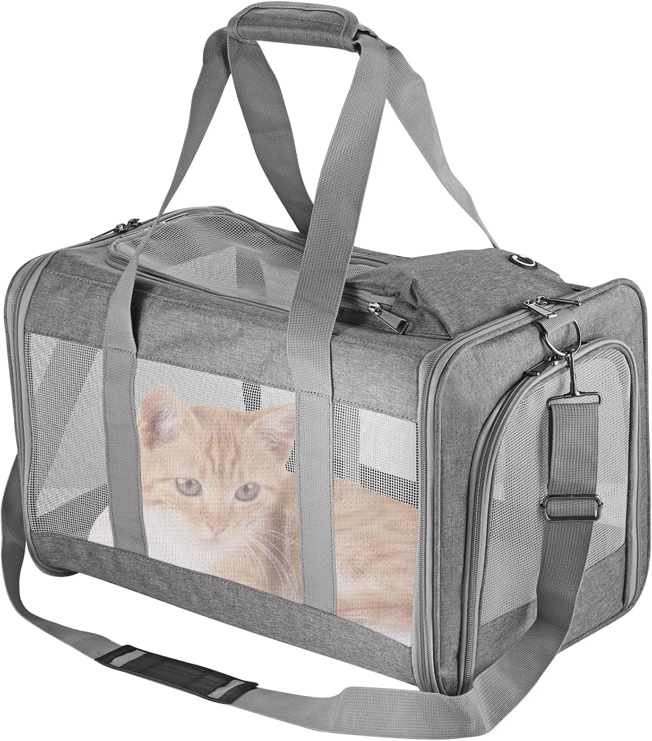 Airline Approved Pet Carrier Cats Dogs Soft Travel Bag - Get Outside Today 25