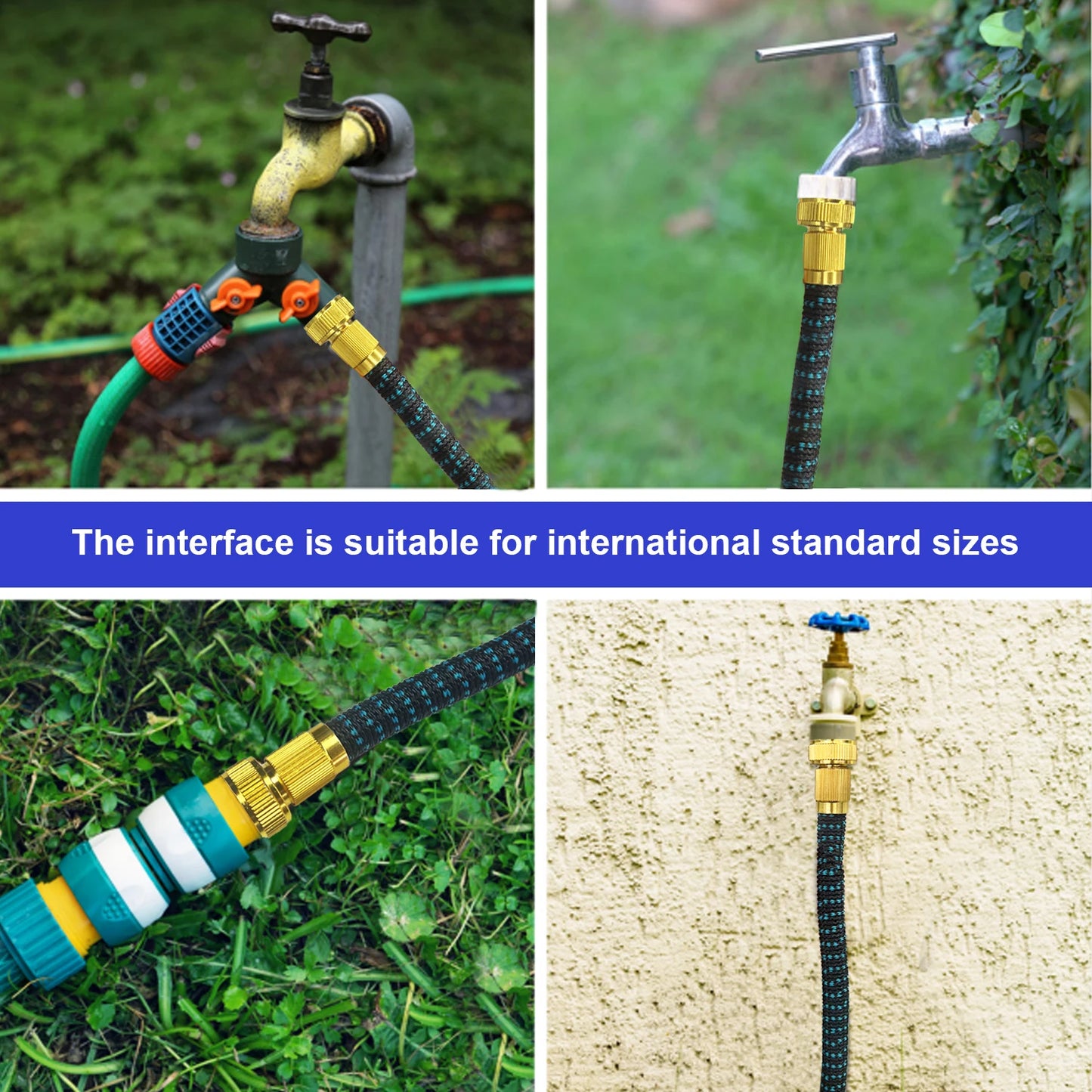 GardenJoy Expandable Garden Hose 3/4 in. x 50 ft. Water Hose