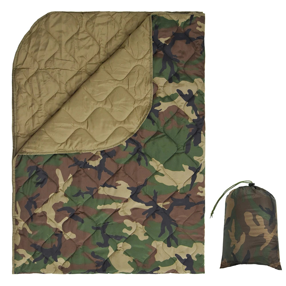 Lightweight Camping Blanket With Compression Bag And Quilt
