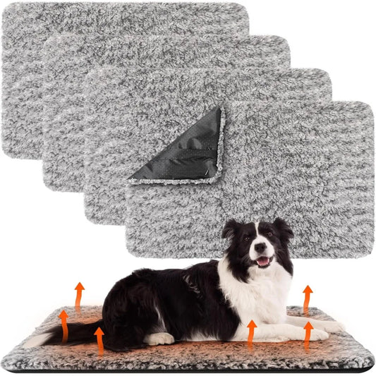 4 Pack Self Warming Cat Bed 16x20 Inches Thermal Pad