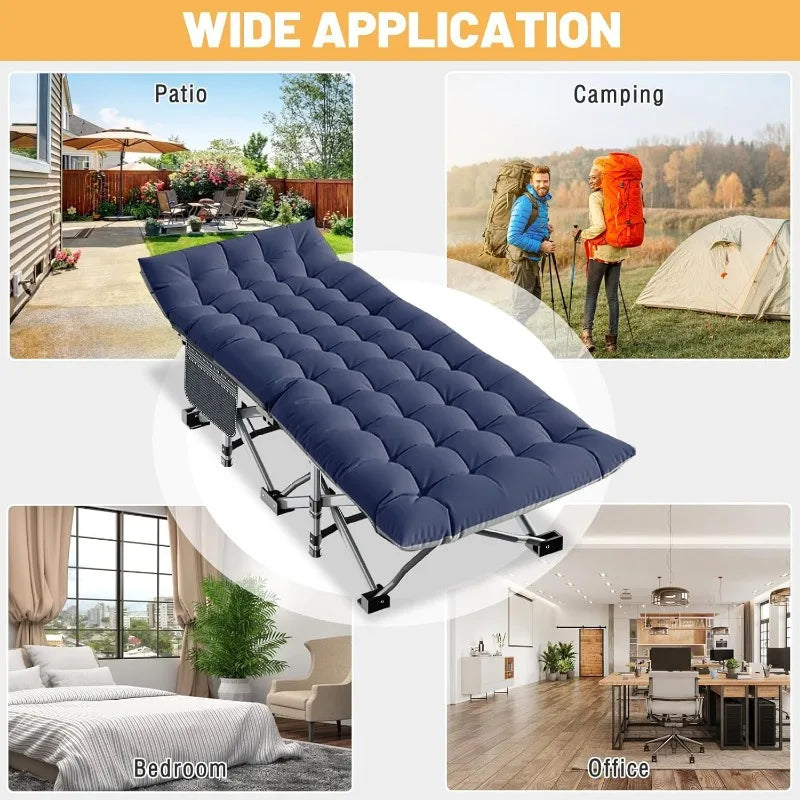 DoCred Folding Camping Cot with Mattress, 2 Pack Heavy Duty Cot - Get Outside Today 25