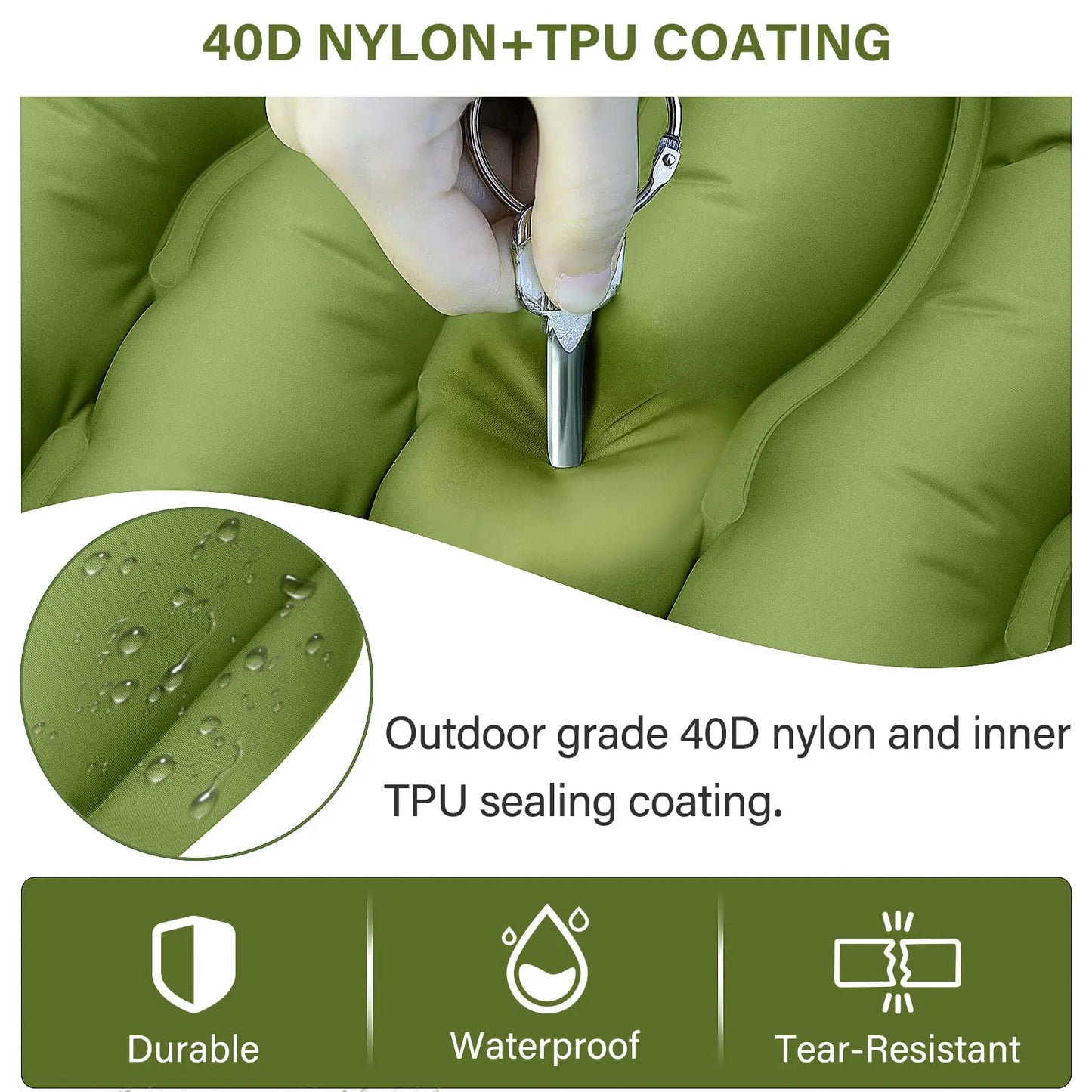WESTTUNE Ultralight Camping Sleeping Pad With Built In Pillow And Foot Pump - Get Outside Today 25