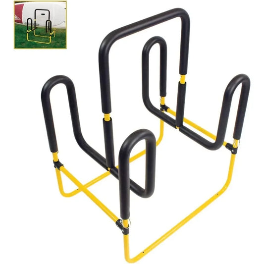 Hot-Sell!-Double-Up SUP Stand, Holds 2 Stand Up Paddle Boards or Surfboards, Yellow (22-9936)Fully upgraded
