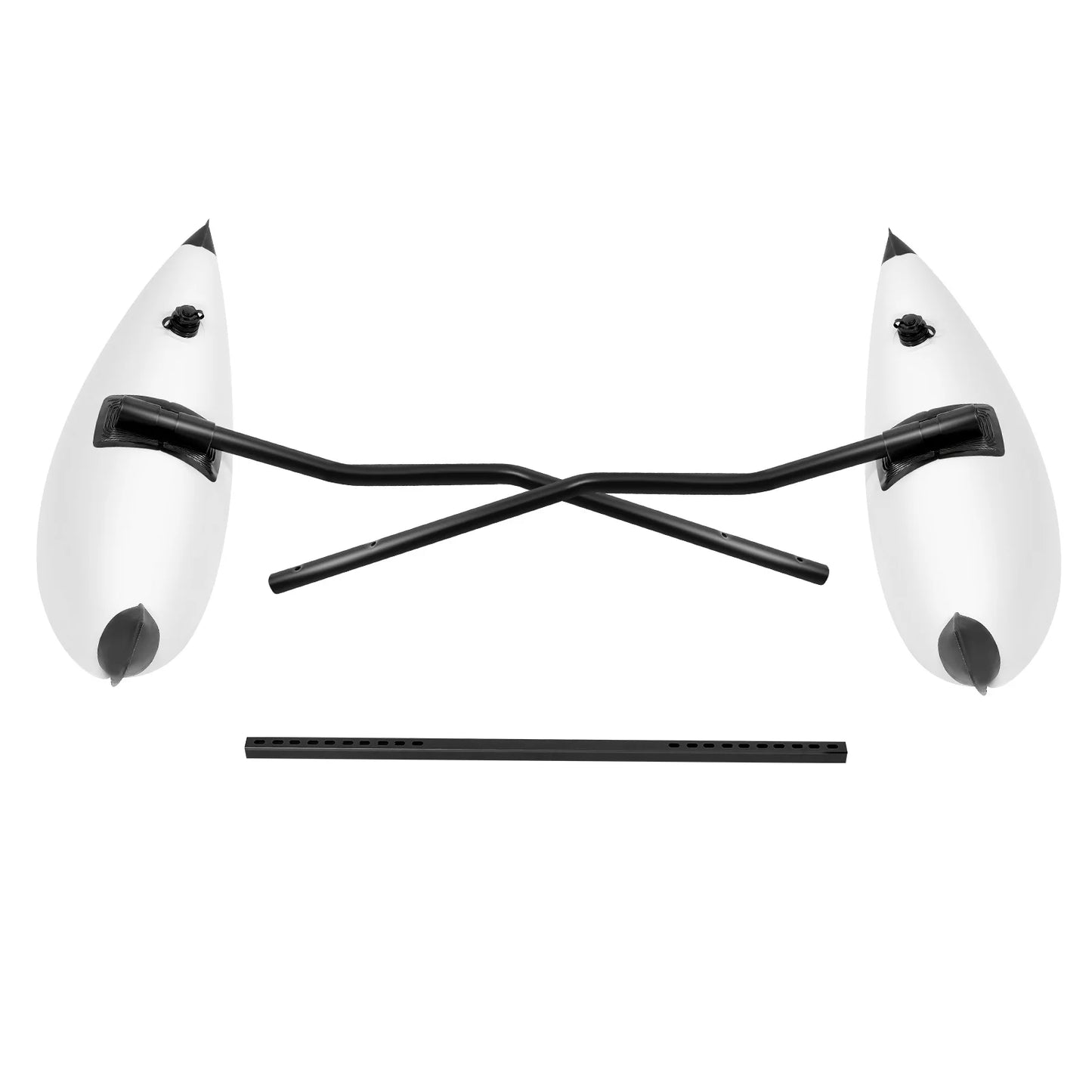 2PCS Inflatable Kayak Outrigger Stabilizers with Sidekick Arms Rod PVC Floating Boat Stabilizer Canoe Outriggers