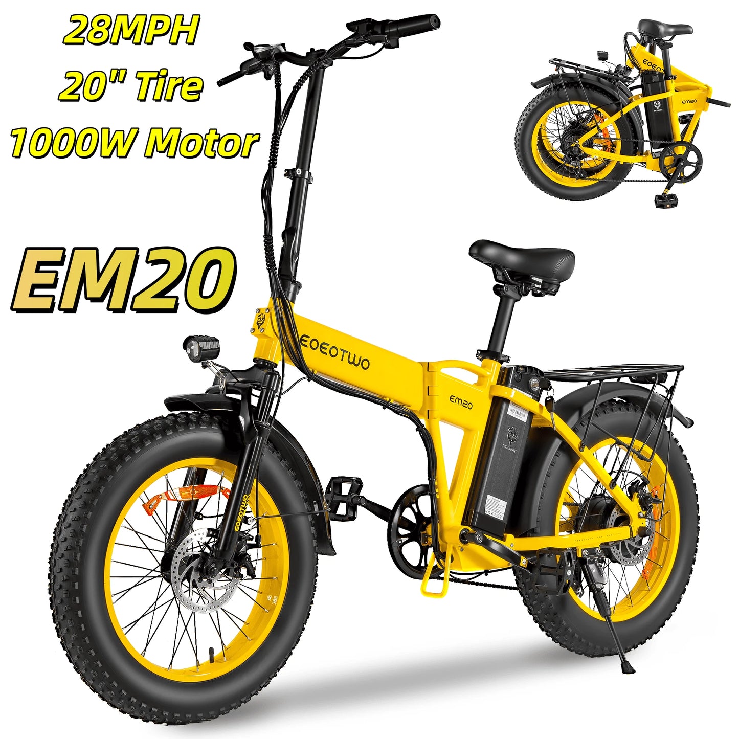 1500W Electric Fat Tire Ebike 26 Inch 48V 15Ah 34MPH Off Road Snow Bike - Get Outside Today 25