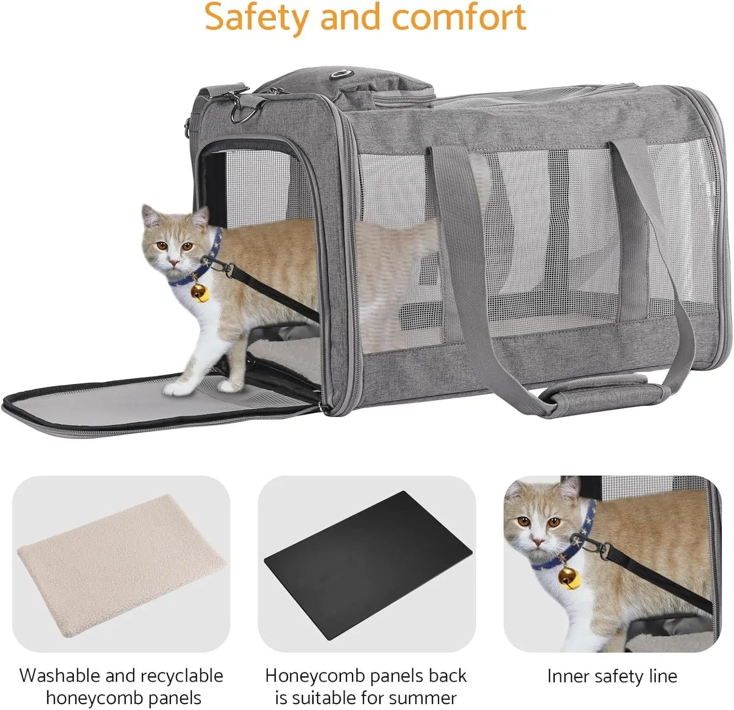 Airline Approved Pet Carrier Cats Dogs Soft Travel Bag - Get Outside Today 25