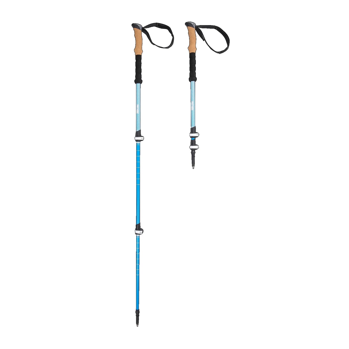 Lightweight Carbon Fiber Adjustable Trekking Poles Cork Grip