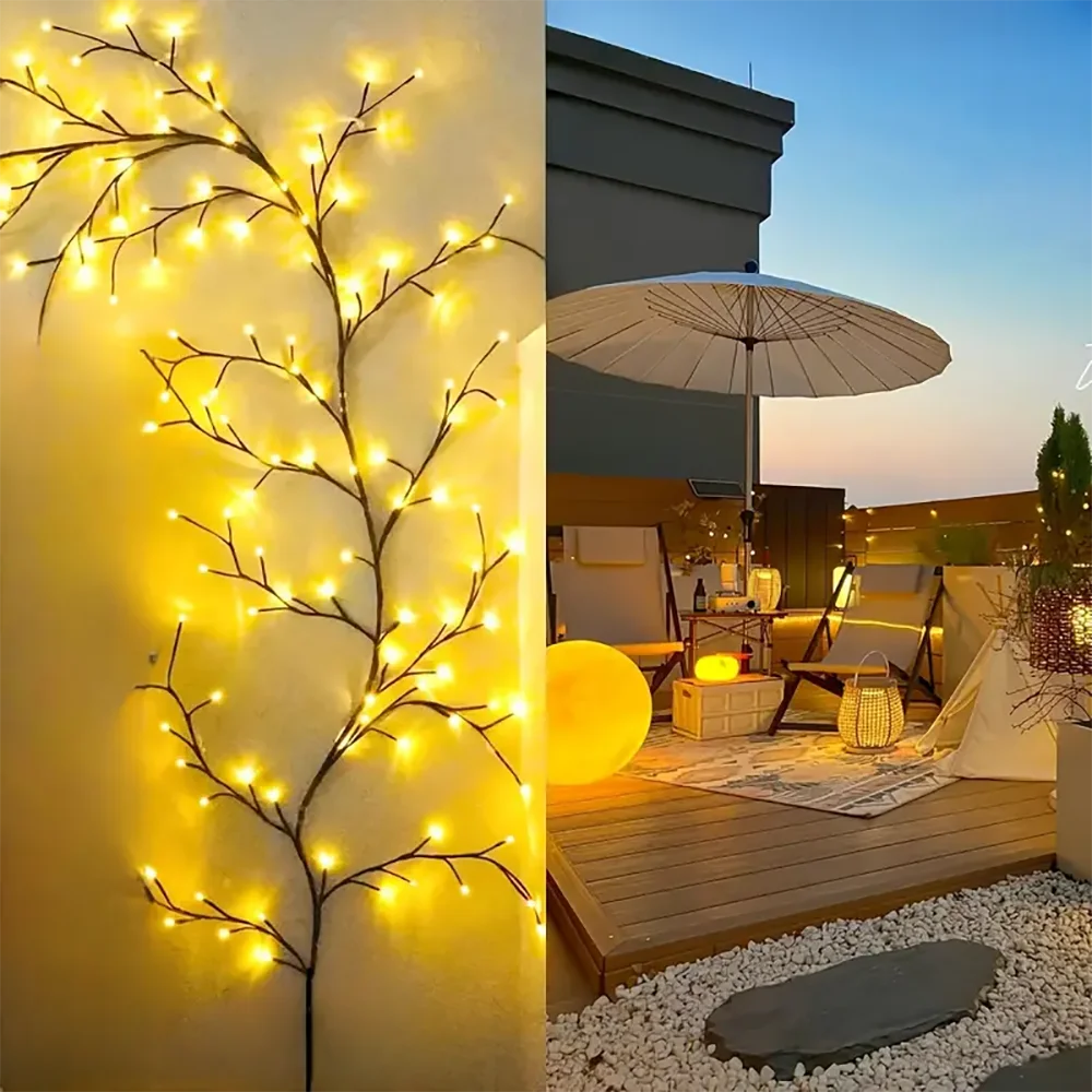 Outdoor Solar String Lights 96LED Waterproof Decorative Garland for Trees and Vines - Get Outside Today 25