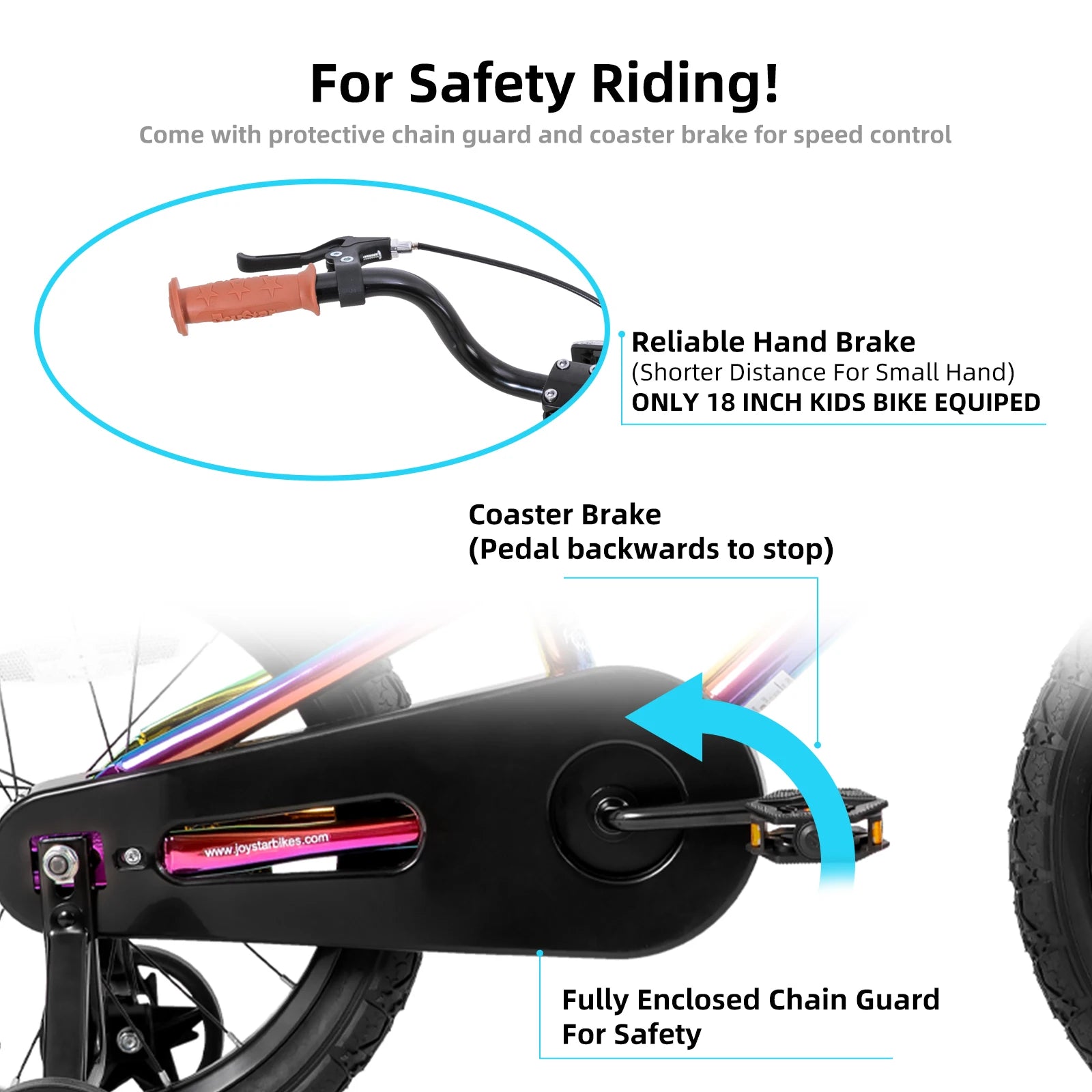 US Warehouse JOYSTAR Kids Bike for Boys and Girls Ages 2 to 9 Years Old 12 14 16 18 Inch BMX Style Bicycles with Training Wheels - Get Outside Today 25