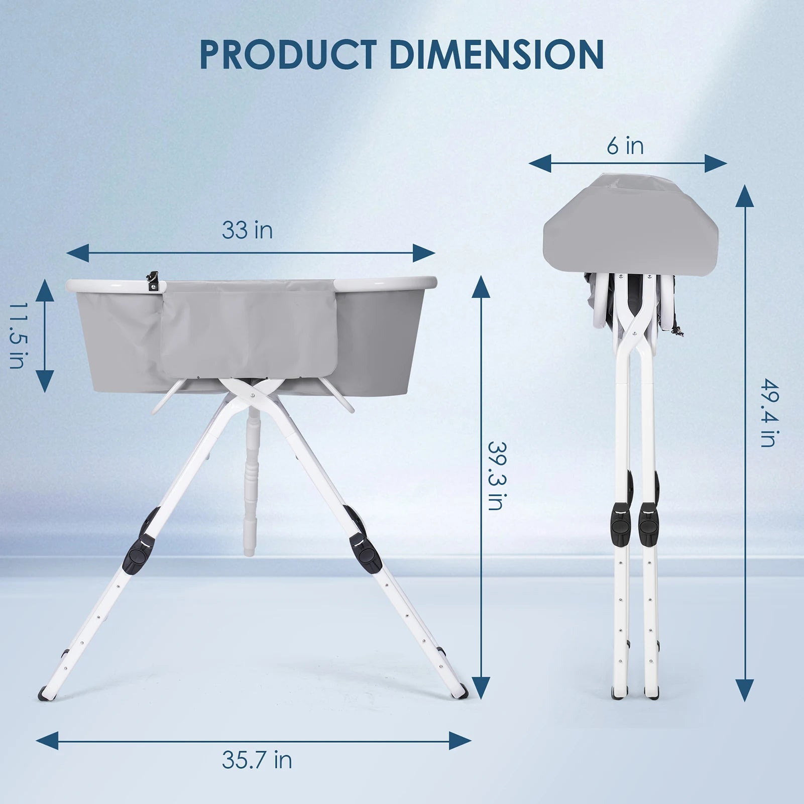 Portable Pet Bathtub Foldable Elevated Small Medium Dog Bath Tubs for Bathing Shower Grooming Dog Washing Pool for mascotas - Get Outside Today 25