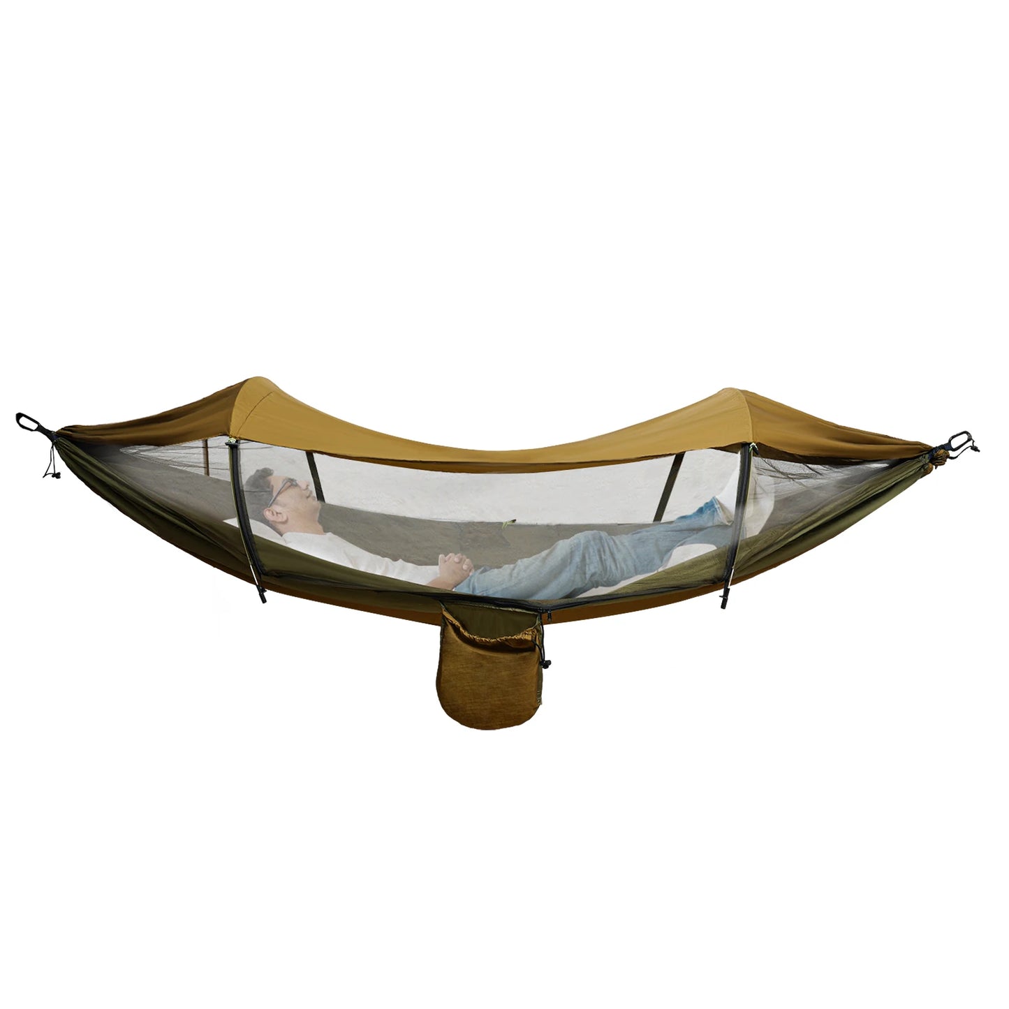 Portable Camping Hammock Anti-mosquito And Anti-Sun Hammocks For Traveling, Hiking, jungle adventures, etc Camouflage/Green - Get Outside Today 25