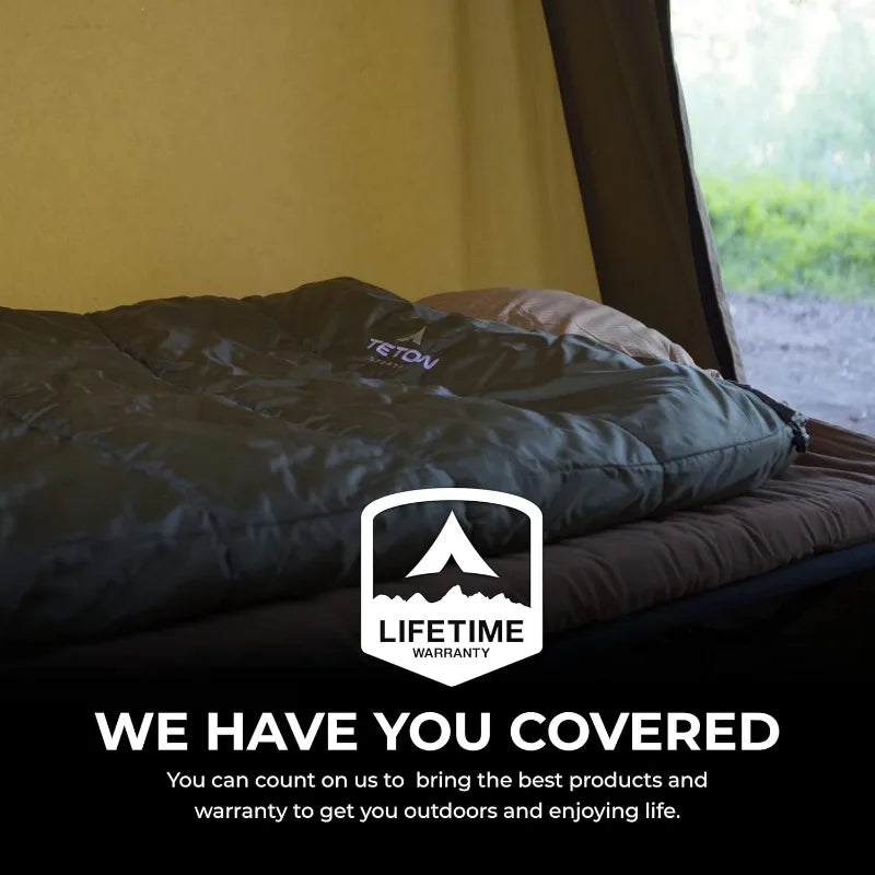TETON Celsius XL Sleeping Bags for Adults and Kids -25F 20F 0F All Weather Warm Camping Gear