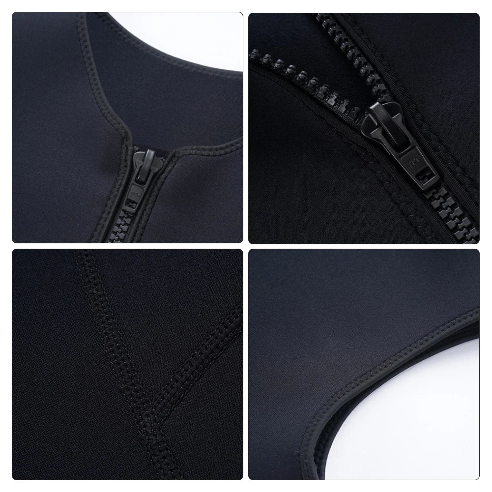 Men 3mm Neoprene Wetsuit Vest For Surfing Snorkeling