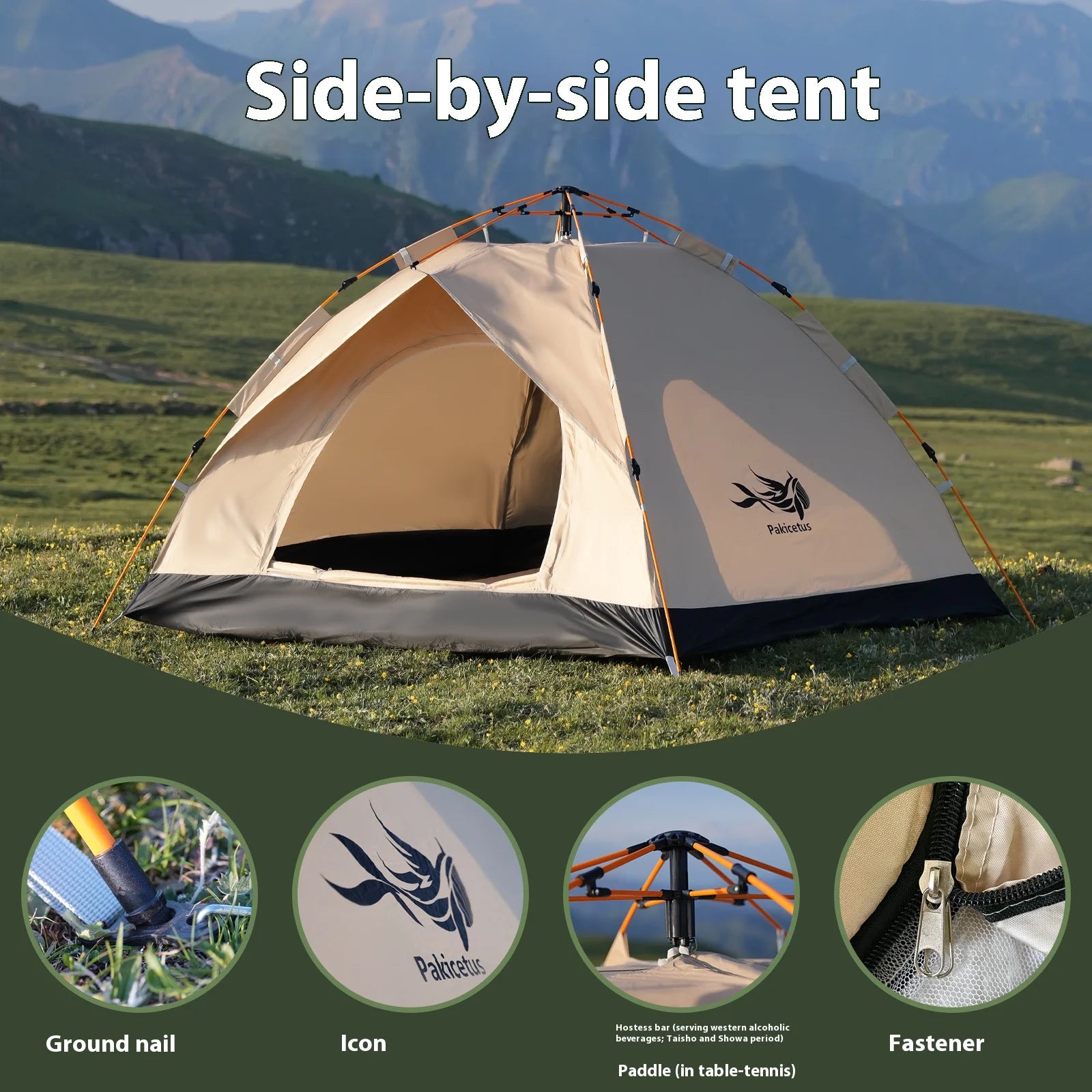 2 To 4 Person Windproof Camping Tent Easy Setup Lightweight Family Outdoor Tent - Get Outside Today 25