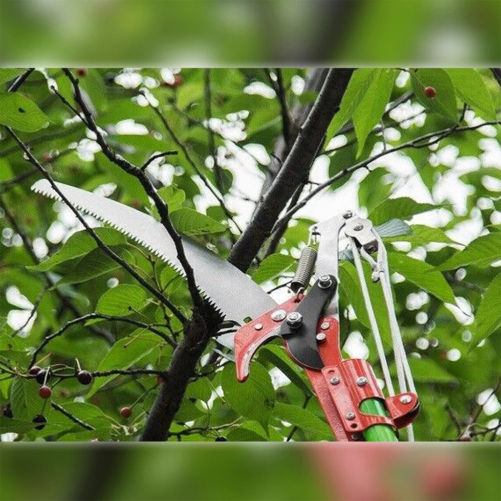 Pruning Shears Extendable Harvester Clipper High Altitude Three Pulley Pruning Scissors Branch Cutter Fruit Picking Tool