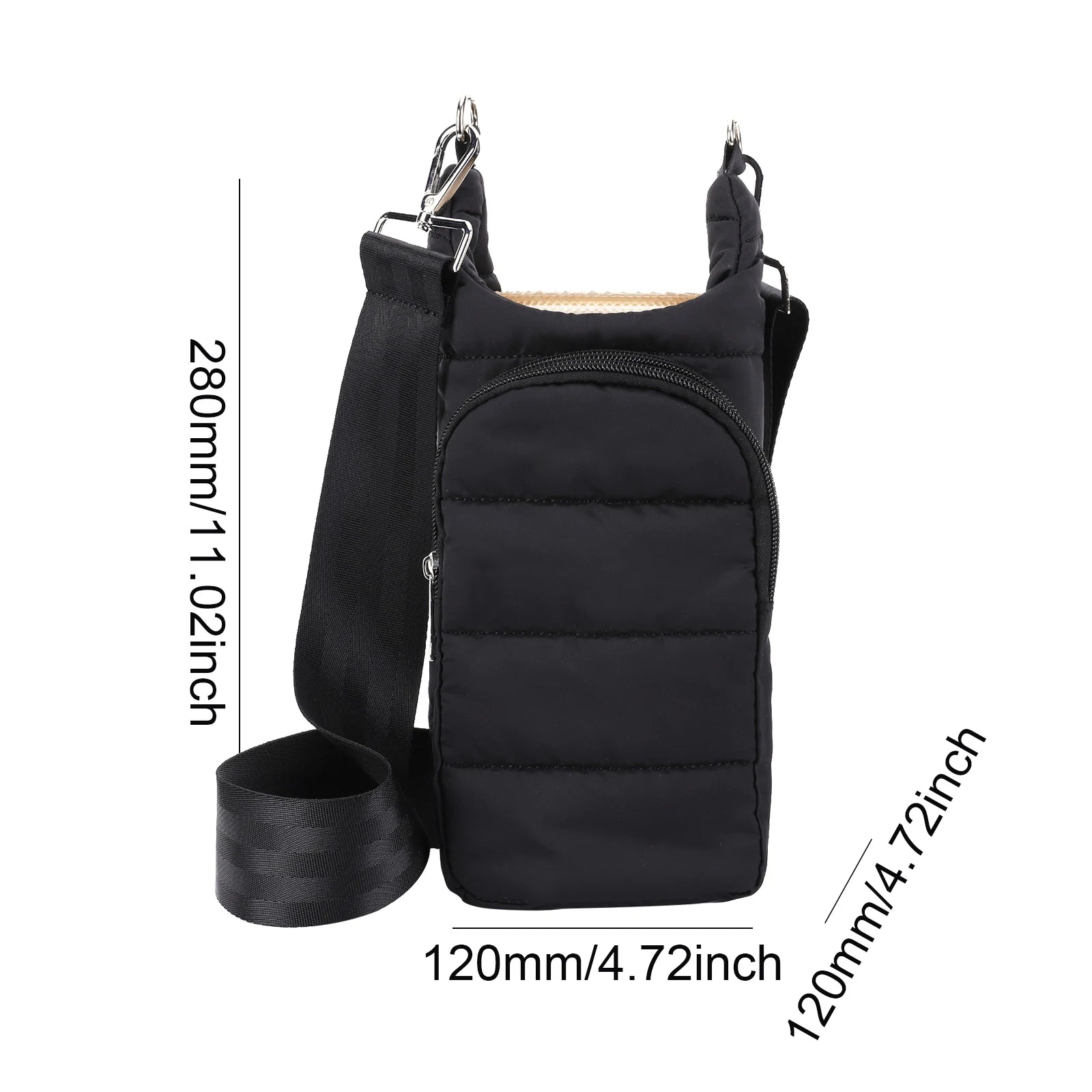 Water Bottle Holder Adjustable Wide Strap Carrier Tote - Get Outside Today 25