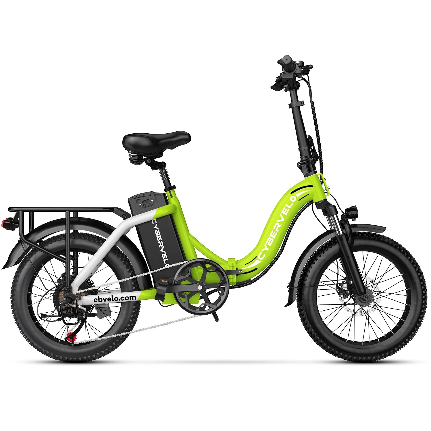 Cybervelo 1000W Ebike For Adults Foldable With Removable Battery 28 MPH EK4 EK5 - Get Outside Today 25