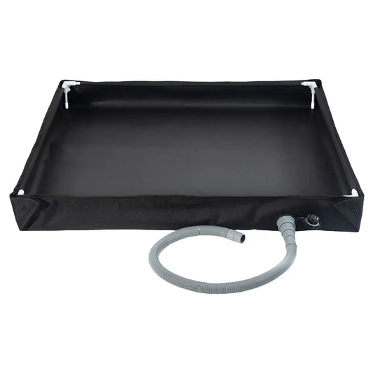 Portable Shower Pan With Drain Hose Camping Tray For RV Use