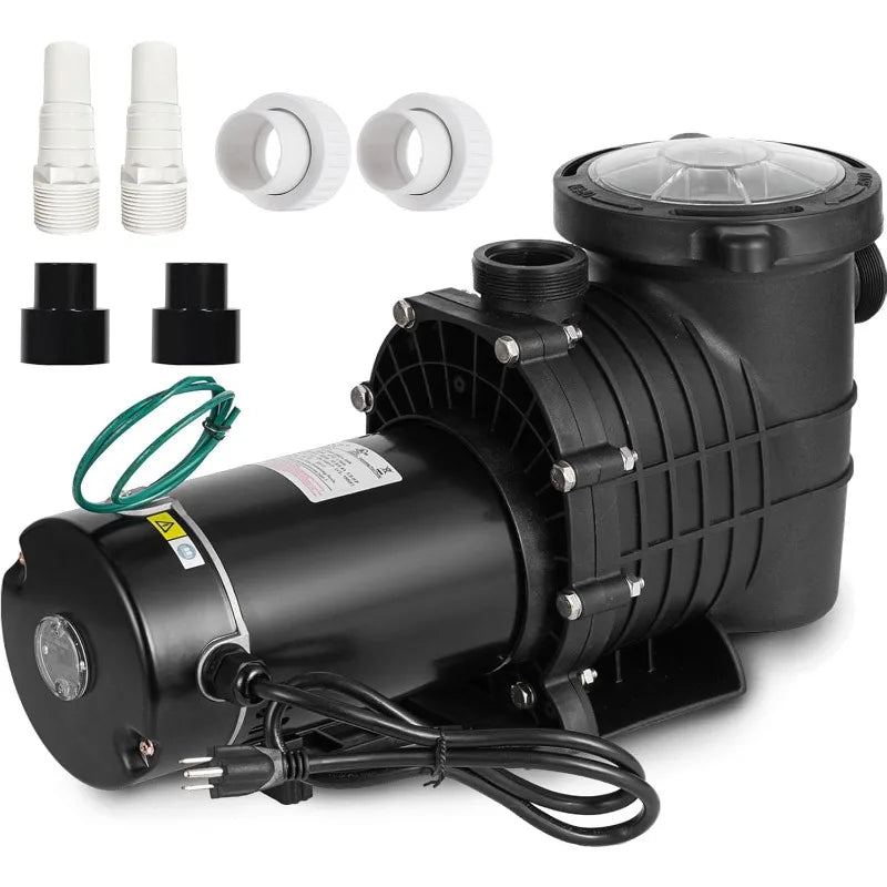 1.5 HP Pool Pump Inground, Self Primming pool pump above ground, Single Speed Swimming pool pumps Dual voltage - Get Outside Today 25