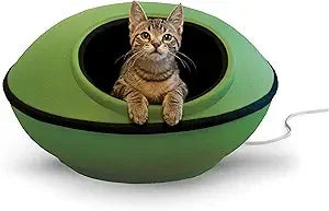 KH Pet Products Heated Cat Bed for Cats Thermo Kitty Pod