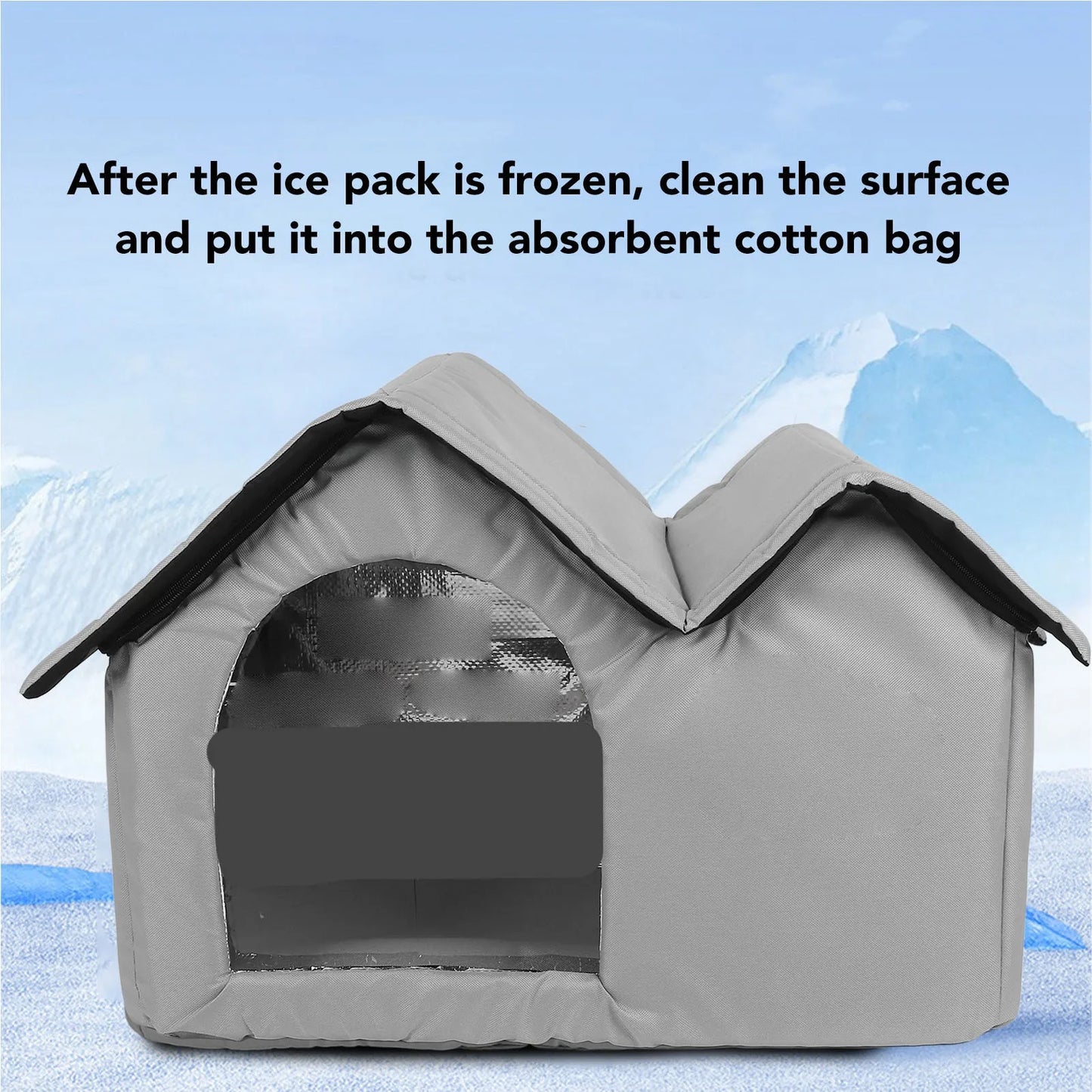 Cat Cooling House With Oxford Cloth Bite Resistant Plus