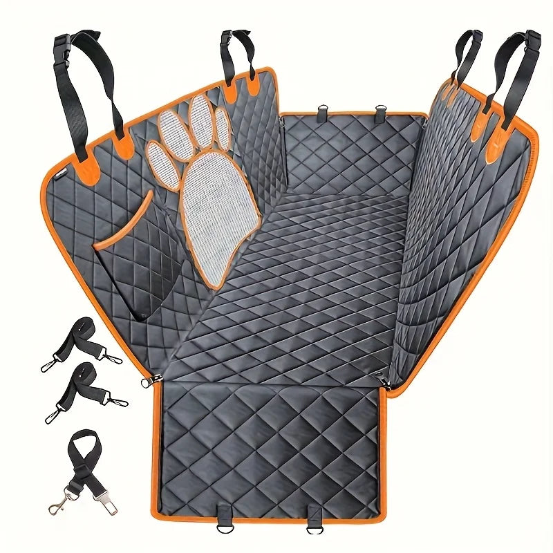 Heavy Duty Dog Rear Seat Cover Hammock With Side Flaps Waterproof Anti Slip - Get Outside Today 25