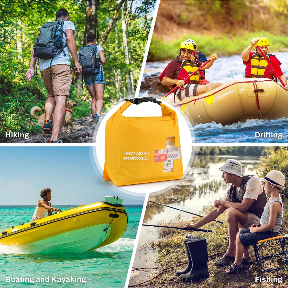RHINO RESCUE Waterproof First Aid Kit, Lightweight Boat Dry Bag, Emergency Survival Supplies for Outdoor Kayak Floating Swimming - Get Outside Today 25